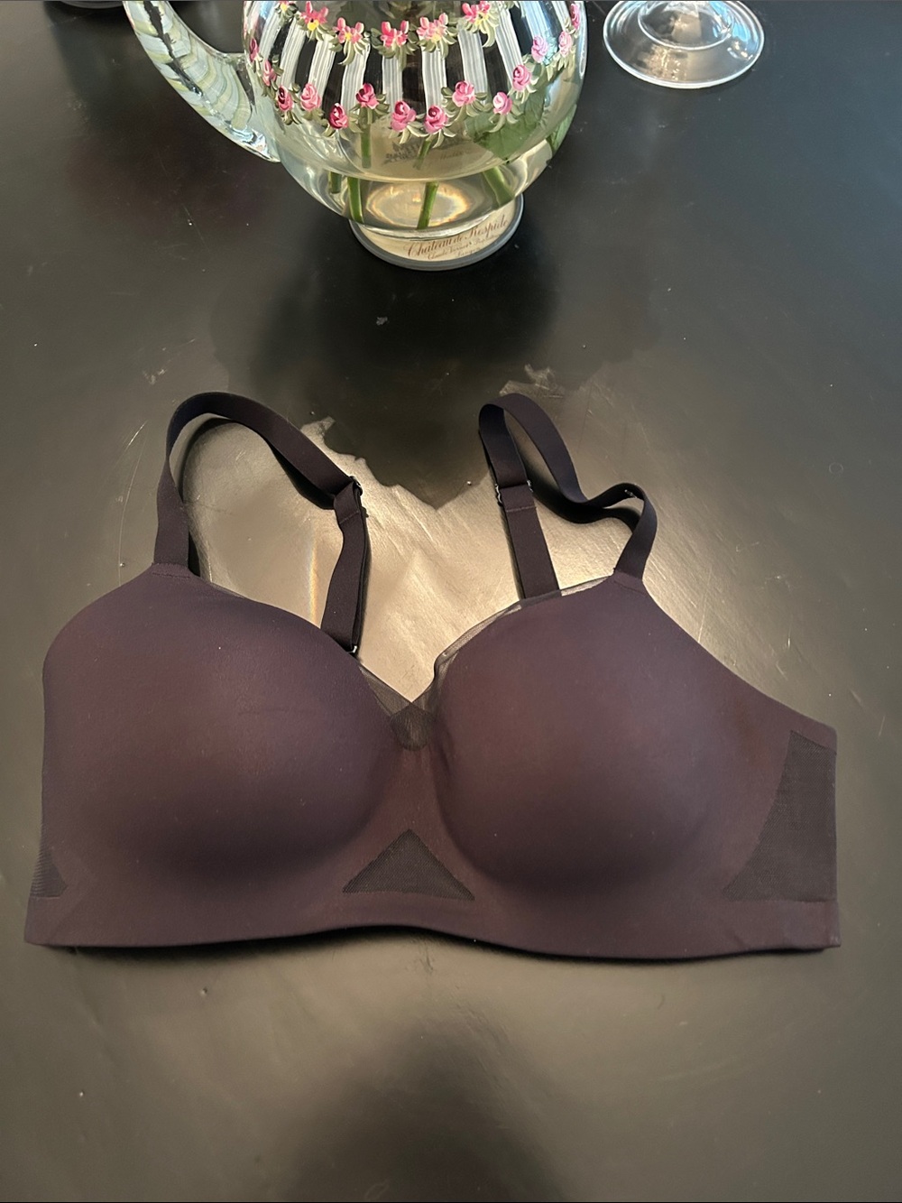 Honey love  T-Shirt Bra in Deep Plum NWOT
